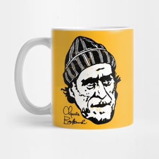 Charles Bukowski Signature Portrait Mug